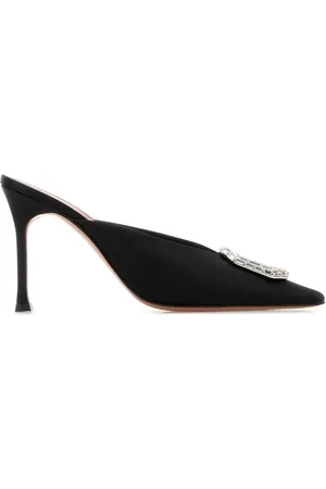 Amina Muaddi Dames, Schoenen, Zwart, Maat: 36 1/2 EU