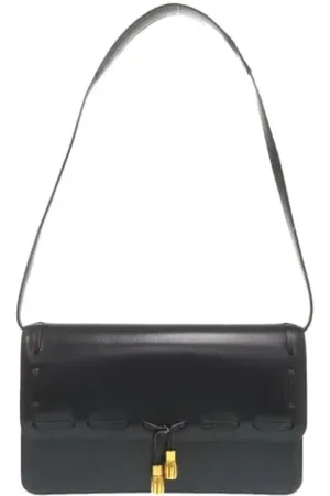 Hermès Dames, Pre-owned, Zwart, Maat: ONE Size Leer