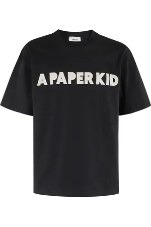 A PAPER KID Heren, Tops, Zwart, Maat: XL Katoen