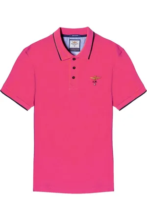 Aeronautica Militare Heren, Tops, Roze, Maat: M Katoen