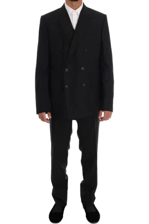 Dolce & Gabbana Heren, Pakken, Zwart, Maat: 2XL Wol