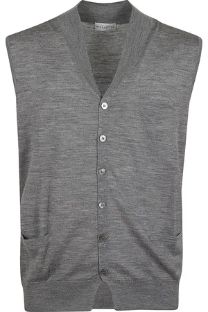 BALLANTYNE Heren, Truien, Grijs, Maat: 2XL Wol
