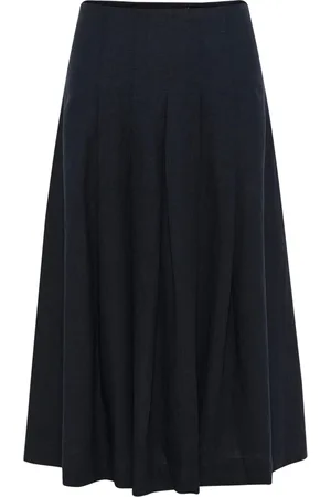INWEAR Dames, Rokken, Blauw, Maat: XS Linnen