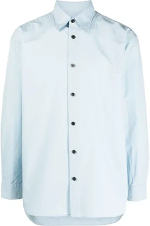 DRIES VAN NOTEN Heren, Overhemden, Blauw, Maat: L