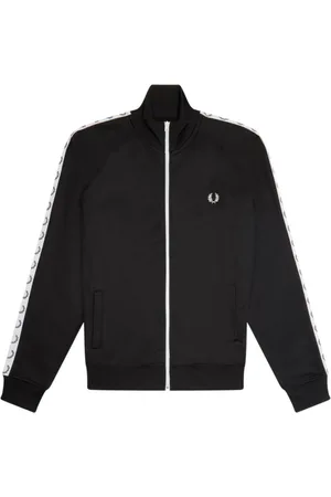 Fred Perry Heren, Sweatshirts & Hoodies, Zwart, Maat: M Katoen