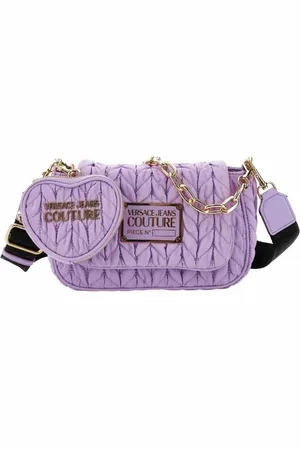 VERSACE Dames, Tassen, Paars, Maat: ONE Size Nylon