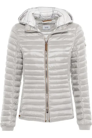 Camel Active Dames, Jassen, Grijs, Maat: 4XL Polyamide