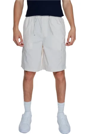 JACK & JONES Heren, Korte broeken, Wit, Maat: L Katoen