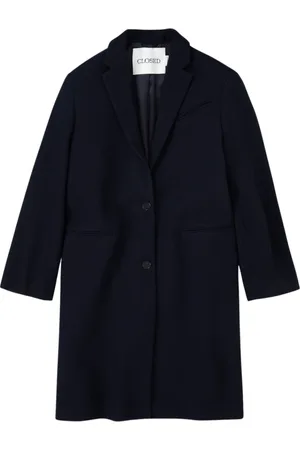 Closed Dames, Mantels, Blauw, Maat: M Wol