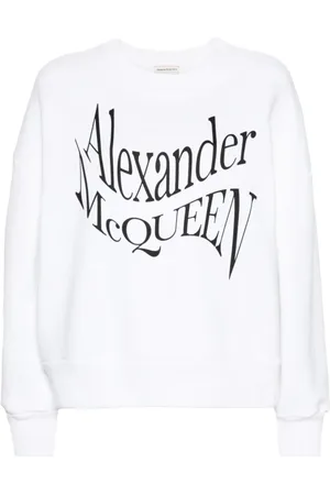 Alexander McQueen Dames, Sweatshirts & Hoodies, Wit, Maat: S Katoen