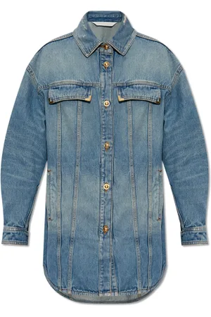 Palm Angels Dames, Blouses & Shirts, Blauw, Maat: S Denim