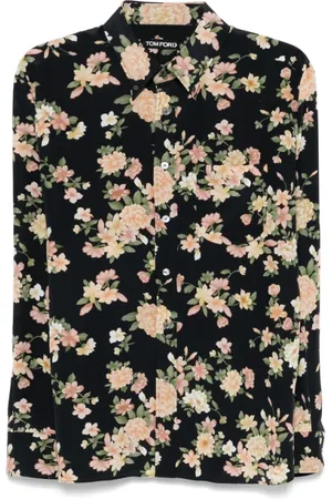 Tom Ford Heren, Overhemden, Zwart, Maat: 2XL