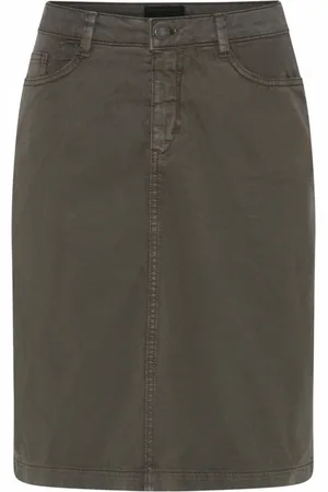 C.ro Dames, Rokken, Groen, Maat: L Denim