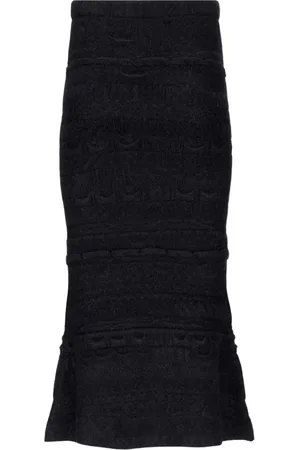 LANEUS Dames, Rokken, Zwart, Maat: S Wol