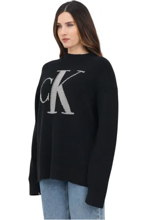 Calvin Klein Dames, Truien, Zwart, Maat: S Katoen