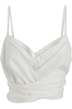 Alberta Ferretti Dames, Tops, Wit, Maat: XS