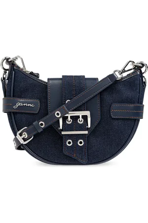 Ganni Dames, Tassen, Blauw, Maat: ONE Size Denim