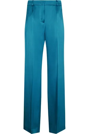 Alberta Ferretti Dames, Broeken, Blauw, Maat: S