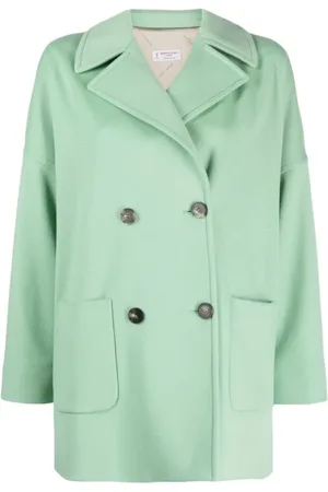 ALBERTO BIANI Dames, Mantels, Groen, Maat: XS Wol