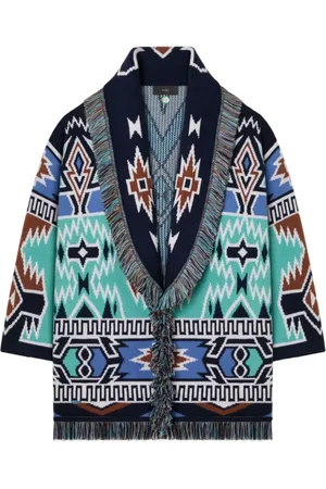 Alanui Dames, Truien, Blauw, Maat: M Wol