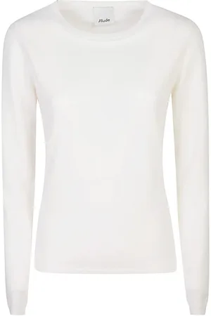 Allude Dames, Truien, Wit, Maat: L