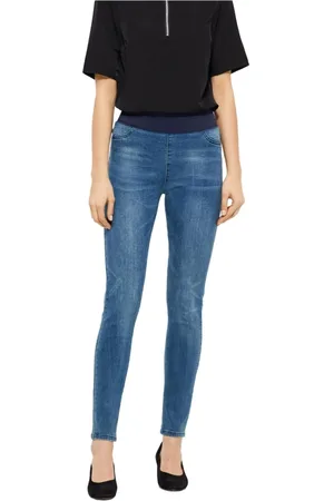 Freequent Dames, Jeans, Blauw, Maat: S Leer
