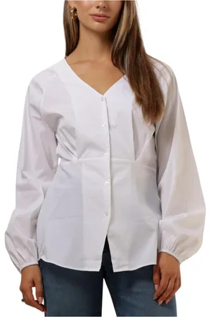 Object Dames, Blouses & Shirts, Wit, Maat: XL