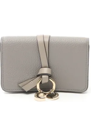 Chloé Dames, Pre-owned, Grijs, Maat: ONE Size Leer