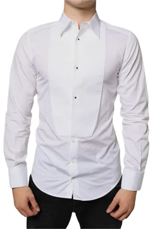 Dolce & Gabbana Heren, Overhemden, Wit, Maat: M Katoen