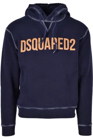 Dsquared2 Heren, Sweatshirts & Hoodies, Blauw, Maat: 2XL Katoen