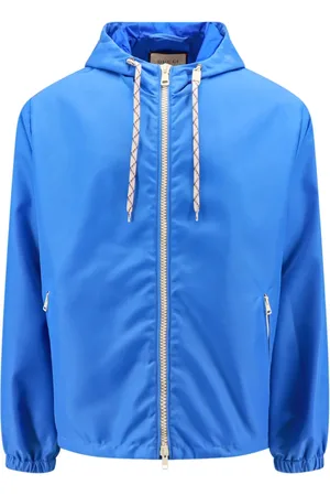 Gucci Heren, Jassen, Blauw, Maat: M Nylon