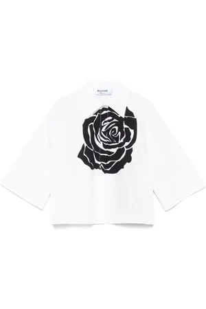 Blugirl Dames, Blouses & Shirts, Wit, Maat: S Katoen