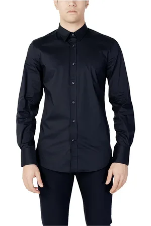 Antony Morato Heren, Overhemden, Blauw, Maat: M Katoen
