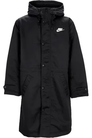 Nike Heren, Mantels, Zwart, Maat: M Poliester