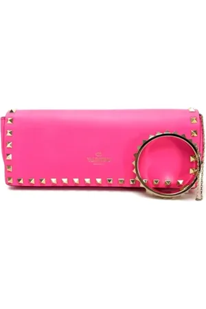 VALENTINO Dames, Pre-owned, Roze, Maat: ONE Size Leer