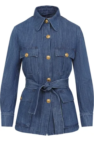 VALENTINO Dames, Jassen, Blauw, Maat: XS Denim