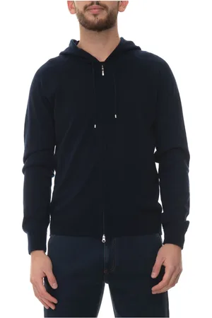 Gran Sasso Heren, Sweatshirts & Hoodies, Blauw, Maat: M Kasjmier