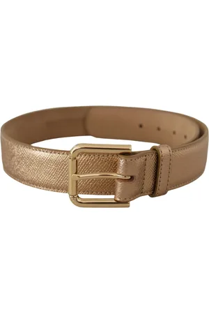 Dolce & Gabbana Dames, Accessoires, Geel, Maat: 70 CM Leer