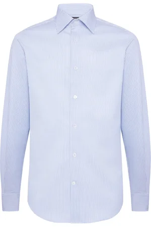 Boggi Milano Heren, Overhemden, Blauw, Maat: L Katoen