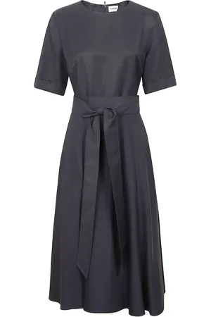 P.A.R.O.S.H. Dames, Jurken, Blauw, Maat: M Linnen