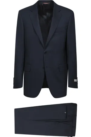 CANALI Heren, Pakken, Blauw, Maat: XL Wol