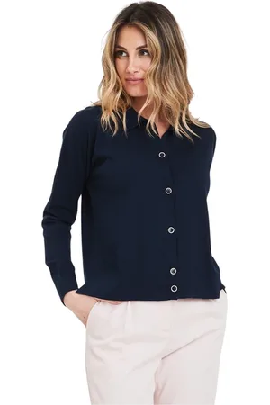 Gran Sasso Dames, Truien, Blauw, Maat: S
