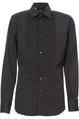 Dolce & Gabbana Heren, Overhemden, Zwart, Maat: M Katoen