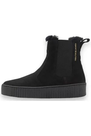 Tommy Hilfiger Dames, Schoenen, Zwart, Maat: 40 EU Leer