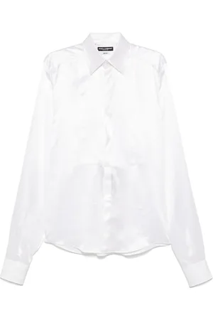 Dolce & Gabbana Heren, Overhemden, Wit, Maat: M Katoen