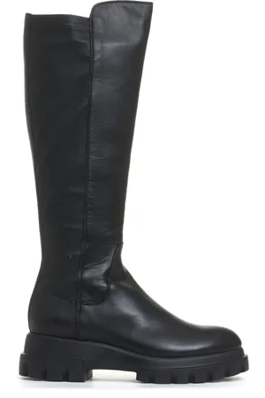 AGL ATTILIO GIUSTI LEOMBRUNI Dames, Schoenen, Zwart, Maat: 38 1/2 EU Leer