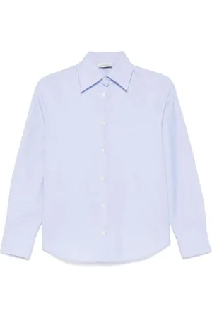 MAZZARELLI Dames, Blouses & Shirts, Blauw, Maat: L Katoen