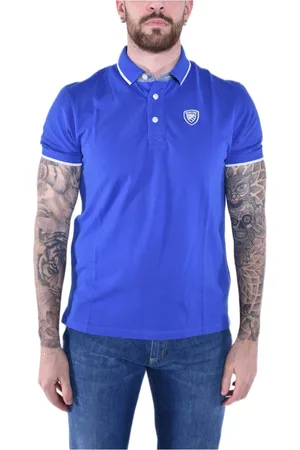 Blauer Heren, Tops, Blauw, Maat: L Katoen