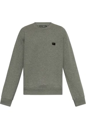 Dolce & Gabbana Heren, Sweatshirts & Hoodies, Grijs, Maat: L Katoen