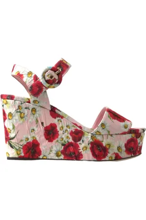 Dolce & Gabbana Dames, Schoenen, Veelkleurig, Maat: 35 1/2 EU Katoen